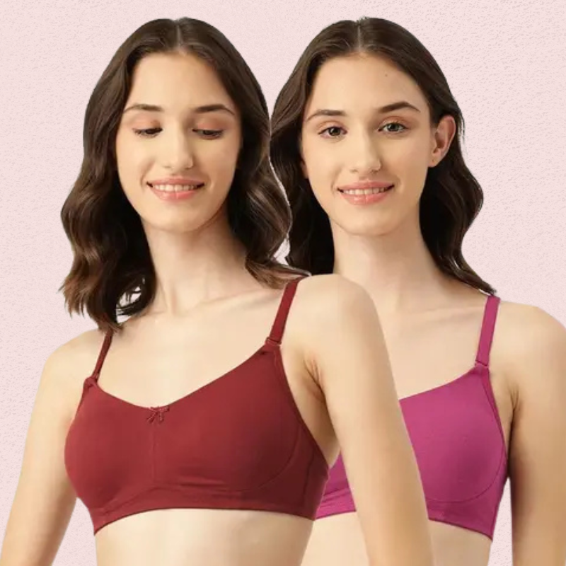 Breathable Cotton Non-Padded Bra – Women’s 2-Pack 4 Breathable Cotton Non-Padded Bra – Women’s 2-Pack - Image 4