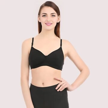 Black Non Wired Padded Bra