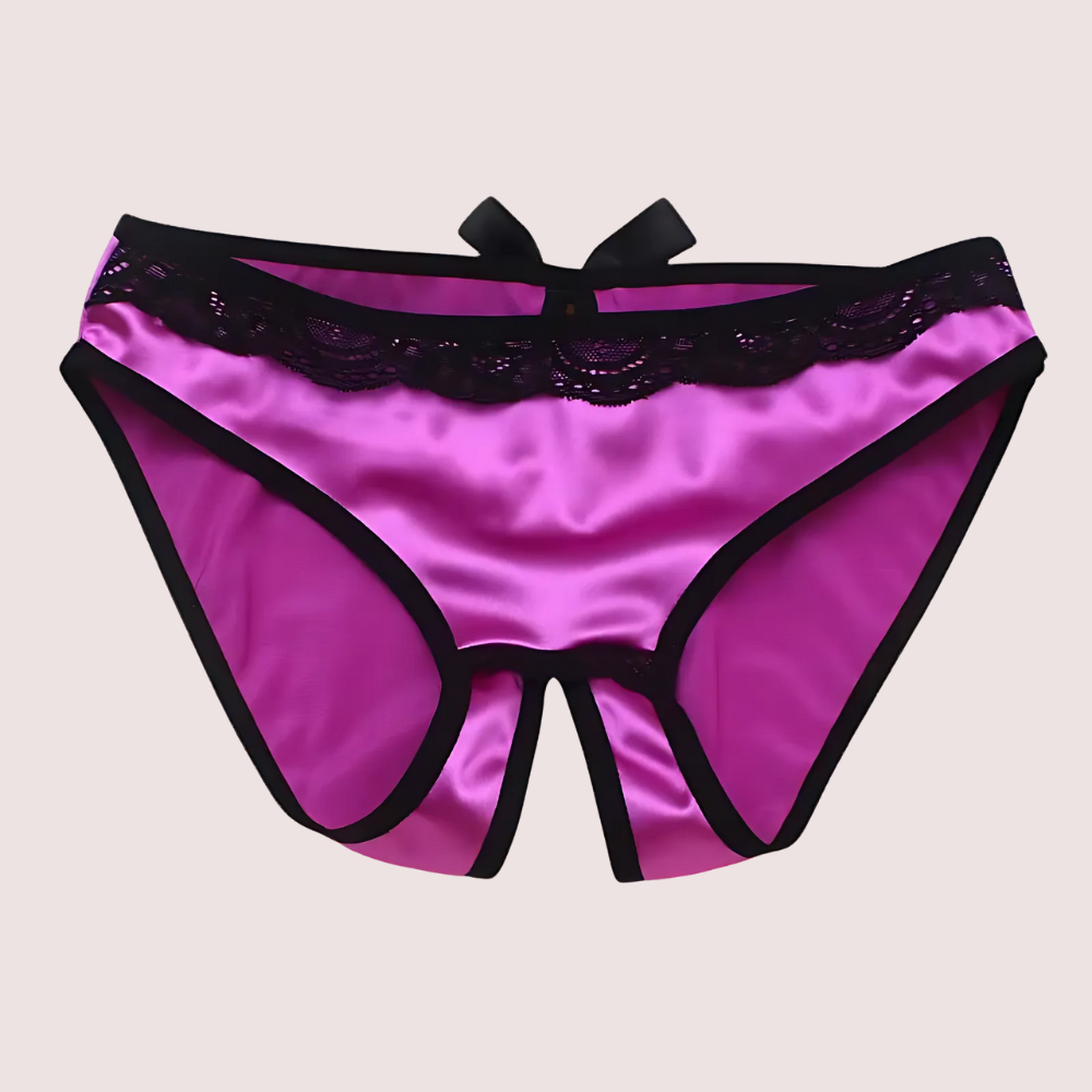 Parisian Temptation Silk & Lace Crotchless String Gift Set 3 Parisian Temptation Silk & Lace Crotchless String Gift Set - Image 3
