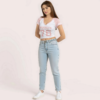 stoSiYS86v7AA8xt4IkUTNVxIZtN2XpXsBk9en0x Women's Pink "Brooklyn 76" V-Neck Crop Top – Sporty Graphic Tee